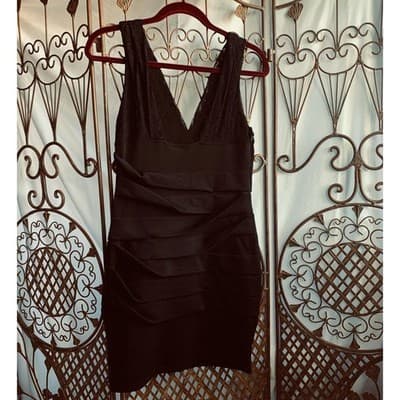 Rue21 Womens Tank Top Ruffle Lace Trim Black Size Medium - Thumbnail 4