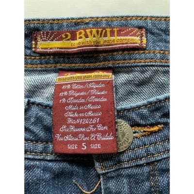 BWU Women's Vintage Blue Straight Jeans Size 5 Medium Wash Durable - Thumbnail 8