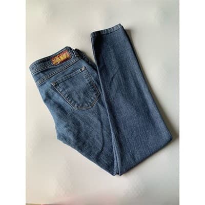 BWU Women's Vintage Blue Straight Jeans Size 5 Medium Wash Durable - Thumbnail 10