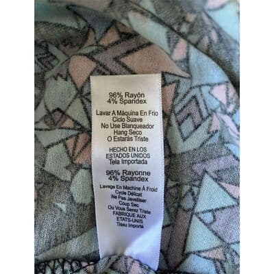 LuLaRoe Julia Dress XXS Multicolor Geometric Knee Length Casual - Thumbnail 8