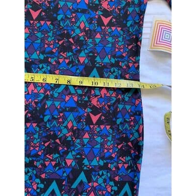 LuLaRoe Julia Dress XXS Multicolor Geometric Knee Length Casual - Thumbnail 13