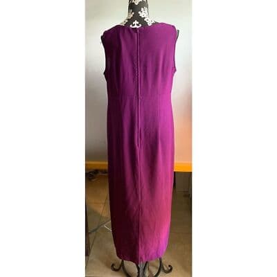 VTG. Sag Harbor Women's Size 14 Purple Floral Embroidered Short Sleeve Blouse - Thumbnail 5