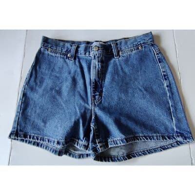 VTG. TOMMY HILFIGER Women's Jean Shorts Blue Size 8 - Image 1