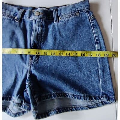 VTG. TOMMY HILFIGER Women's Jean Shorts Blue Size 8 - Thumbnail 5