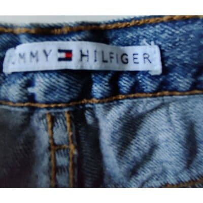 VTG. TOMMY HILFIGER Women's Jean Shorts Blue Size 8 - Thumbnail 8