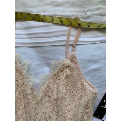 Lulus Women's XS Blush Pink Lace Midi Skater Dress Party Cocktail - Thumbnail 9