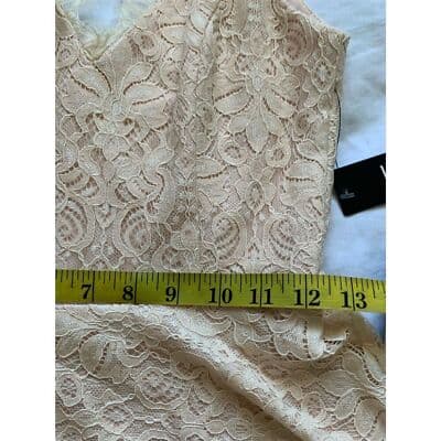 Lulus Women's XS Blush Pink Lace Midi Skater Dress Party Cocktail - Thumbnail 11