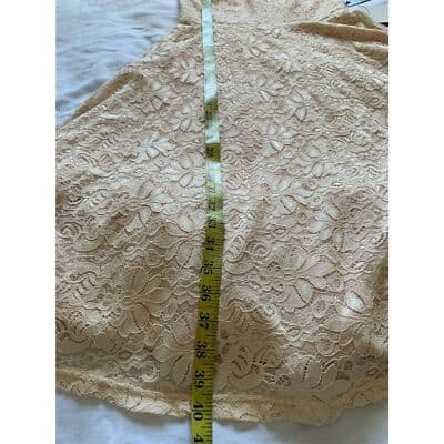 Lulus Women's XS Blush Pink Lace Midi Skater Dress Party Cocktail - Thumbnail 15