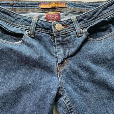 BWU Women's Vintage Blue Straight Jeans Size 5 Medium Wash Durable - Thumbnail 2