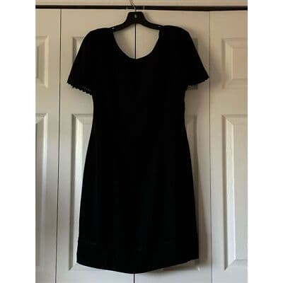 Donna Morgan Women's Black Knee Length Cocktail Dress Size 12 - Thumbnail 11