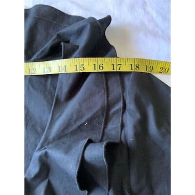 VTG. Jessica London Women's Black Ruffle Front Knee Length Dress Size 24 - Thumbnail 6