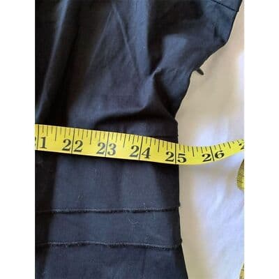 VTG. Jessica London Women's Black Ruffle Front Knee Length Dress Size 24 - Thumbnail 8