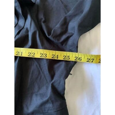 VTG. Jessica London Women's Black Ruffle Front Knee Length Dress Size 24 - Thumbnail 7