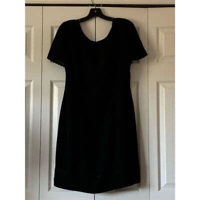 Donna Morgan Women's Black Knee Length Cocktail Dress Size 12 - Thumbnail 12