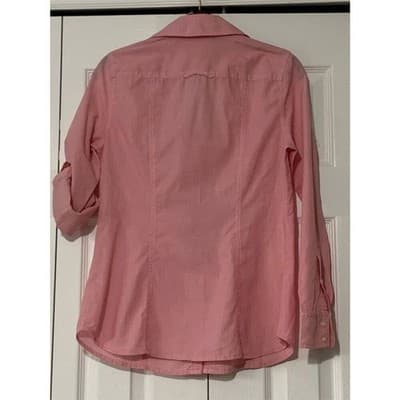 Banana Republic Women's Pink Long Sleeve Button-Up Shirt Size S Casual - Thumbnail 5
