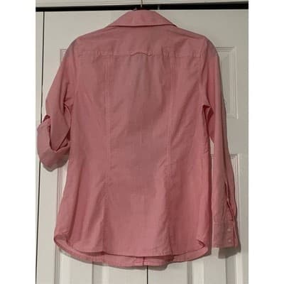 Banana Republic Women's Pink Long Sleeve Button-Up Shirt Size S Casual - Thumbnail 4