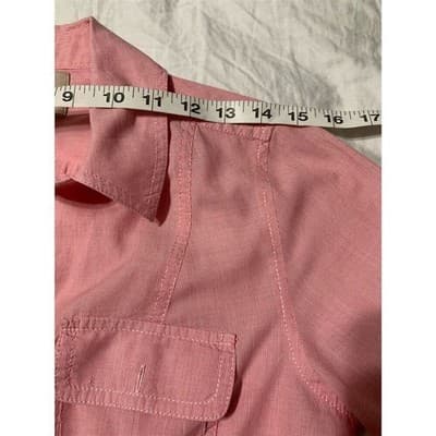 Banana Republic Women's Pink Long Sleeve Button-Up Shirt Size S Casual - Thumbnail 6