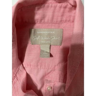 Banana Republic Women's Pink Long Sleeve Button-Up Shirt Size S Casual - Thumbnail 11