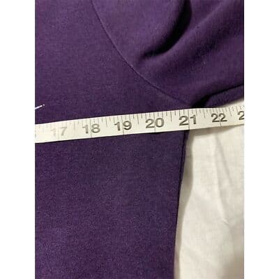 Nike Women's Funnel Neck Hoodie Purple Size M Long Sleeve Pullover - Thumbnail 7