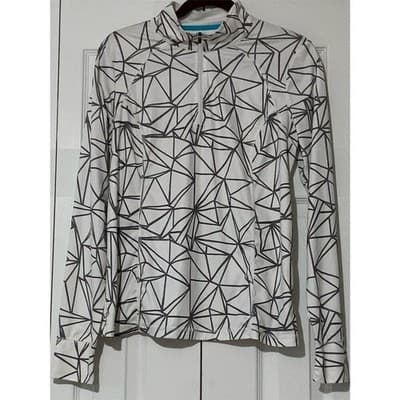 Xersion Women's M Geometric Long Sleeve Pullover Athletic Top Multicolor - Thumbnail 11