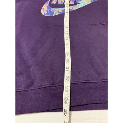 Nike Women's Funnel Neck Hoodie Purple Size M Long Sleeve Pullover - Thumbnail 9