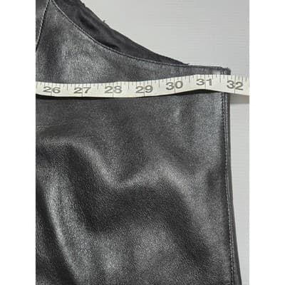 Irvine Park Mens Black Genuine Leather Western Biker Vest Big & Tall 4X 4XBT - Thumbnail 10