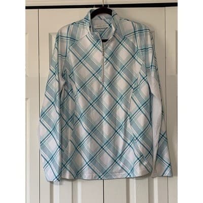 Pebble Beach XXL Pullover Golf Shirt Plaid Dry Luxe Performance Athletic Top - Thumbnail 11