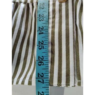 Denim & Co. Women Striped Point Collar Button Peplum Jacket Warm Tan Sz XL NWOT - Thumbnail 8