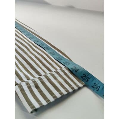 Denim & Co. Women Striped Point Collar Button Peplum Jacket Warm Tan Sz XL NWOT - Thumbnail 9