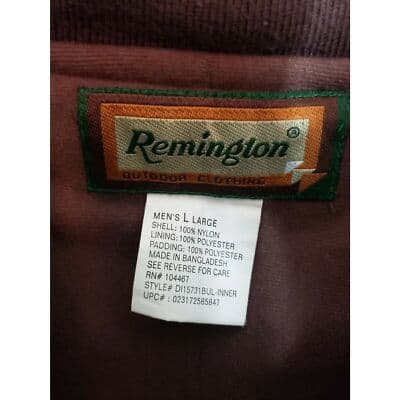 Remington 2 In 1 Hunting Outdoor Jacket/Coat, Tree Camouflage, Mens Size Large - Thumbnail 6
