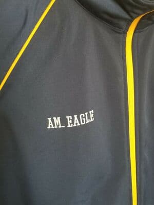 American Eagle Mens Polyester Long Sleeve Full Zip Navy Blue Track Jacket XL - Thumbnail 3