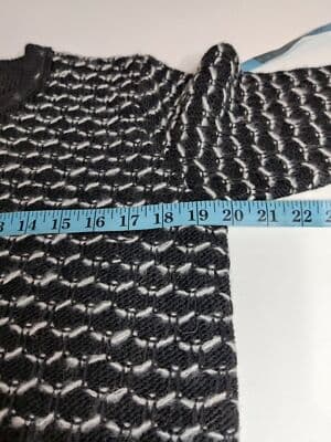 Nara Maglie Italy Alpaca Wool Blend Cardigan Black/White Womens Size M/L - Thumbnail 9