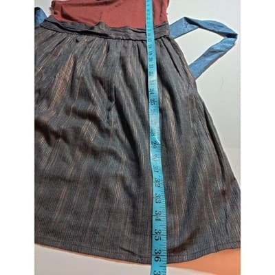 Fossil Two Tone Striped Tank Dress with Tie Waist - Thumbnail 11