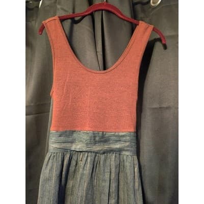 Fossil Two Tone Striped Tank Dress with Tie Waist - Thumbnail 3