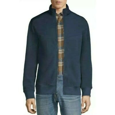 Russell Mens Athletic Blue Microfleece Zip Up Jacket, Size Medium (38-40), NWT - Thumbnail 2