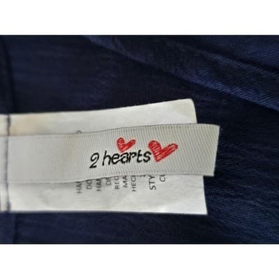 Large Navy Blue Sleeveless Tank Top Flowy Blouse Button Back Casual Summer Women - Thumbnail 12