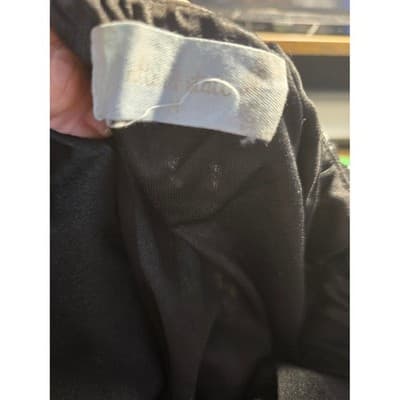 Black White Spot Puff Sleeve Smocked Square Neck Tiered Mini Dress - Thumbnail 3