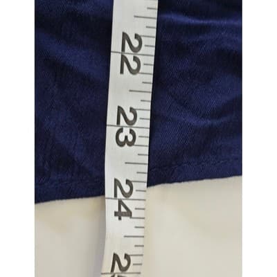 Large Navy Blue Sleeveless Tank Top Flowy Blouse Button Back Casual Summer Women - Thumbnail 16