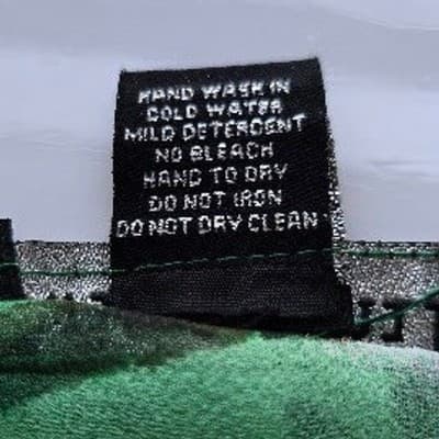 Swim & Smile Green Animal Print Sheer Kaftan Tunic Cover Up Top XL - Thumbnail 4