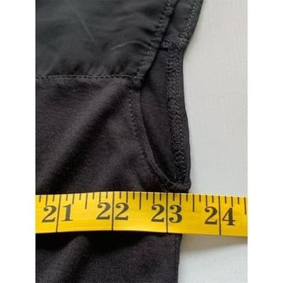 Ambiance Apparel Women's Black Cap Sleeve Blouse Size 1X Casual Spring Top - Thumbnail 5