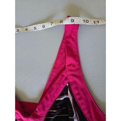 Tek Gear DryTek Womens XL Pink Black Abstract Swirl Strappy Back Athletic Dress - Thumbnail 4