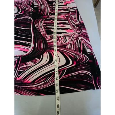 Tek Gear DryTek Womens XL Pink Black Abstract Swirl Strappy Back Athletic Dress - Thumbnail 6
