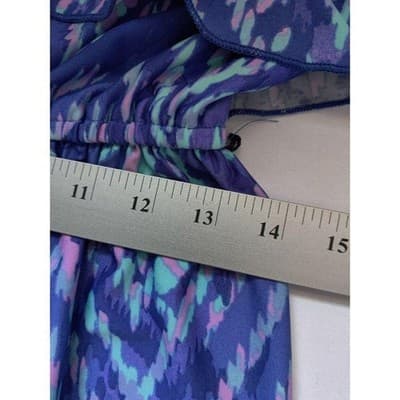 Heart Soul Womens Small Strapless Multicolored Blue/Yellow/Pink/White Maxi - Thumbnail 6