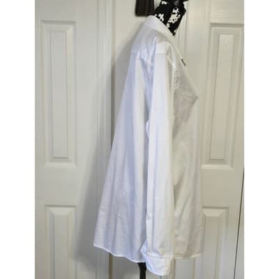 INC International Concepts Mens White Slim Fit Dress Shirt XL Textured Button Up - Thumbnail 12