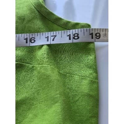Womens Green Textured Button Up Shirt Long Sleeve - Thumbnail 6