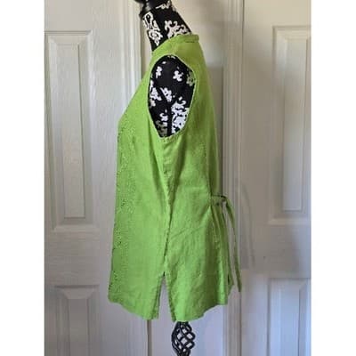 Womens Green Textured Button Up Shirt Long Sleeve - Thumbnail 10