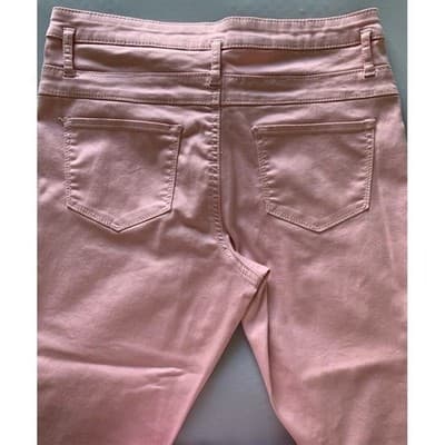 No Boundaries Women's Mid Rise Skinny Pink Jeans Size 13 - Thumbnail 2