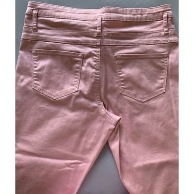 No Boundaries Women's Mid Rise Skinny Pink Jeans Size 13 - Thumbnail 4