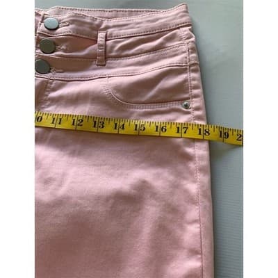 No Boundaries Women's Mid Rise Skinny Pink Jeans Size 13 - Thumbnail 10