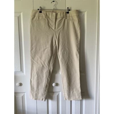 LOFT Women's Beige Dress Pants Size 10 Straight Leg Workwear - Thumbnail 11